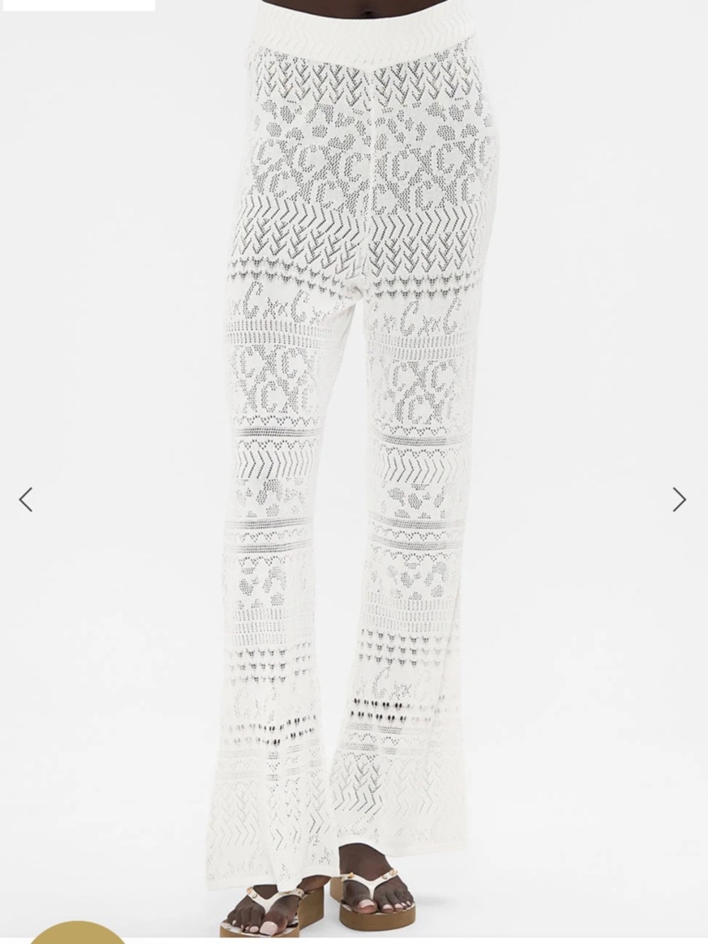 CAMILLA Flared Pointelle Knit Pant